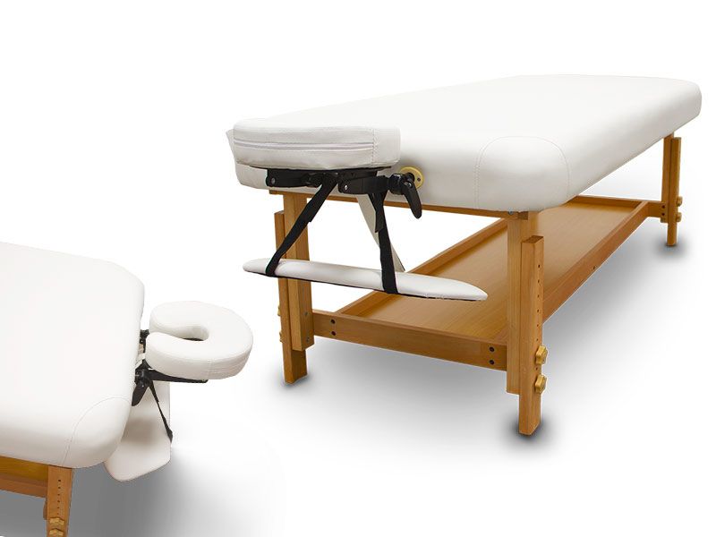 Lettino fisso in legno SPA - Poggiatesta