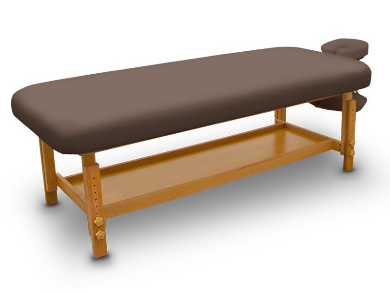 Lettino fisso SPA in legno - Marrone