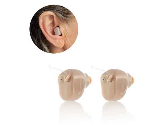 Amplificatore Intraauricolare per l'Udito Hearzy InnovaGoods Set 2 Pezzi ausilio per disabili