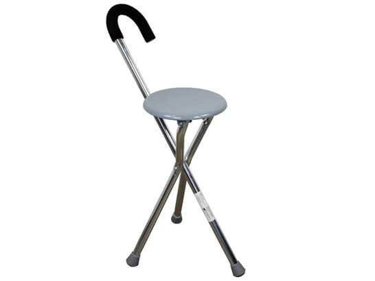 Bastone Tricopode Pieghevole con Sedile Ergonomico - Mod. Gloria ausilio per disabili