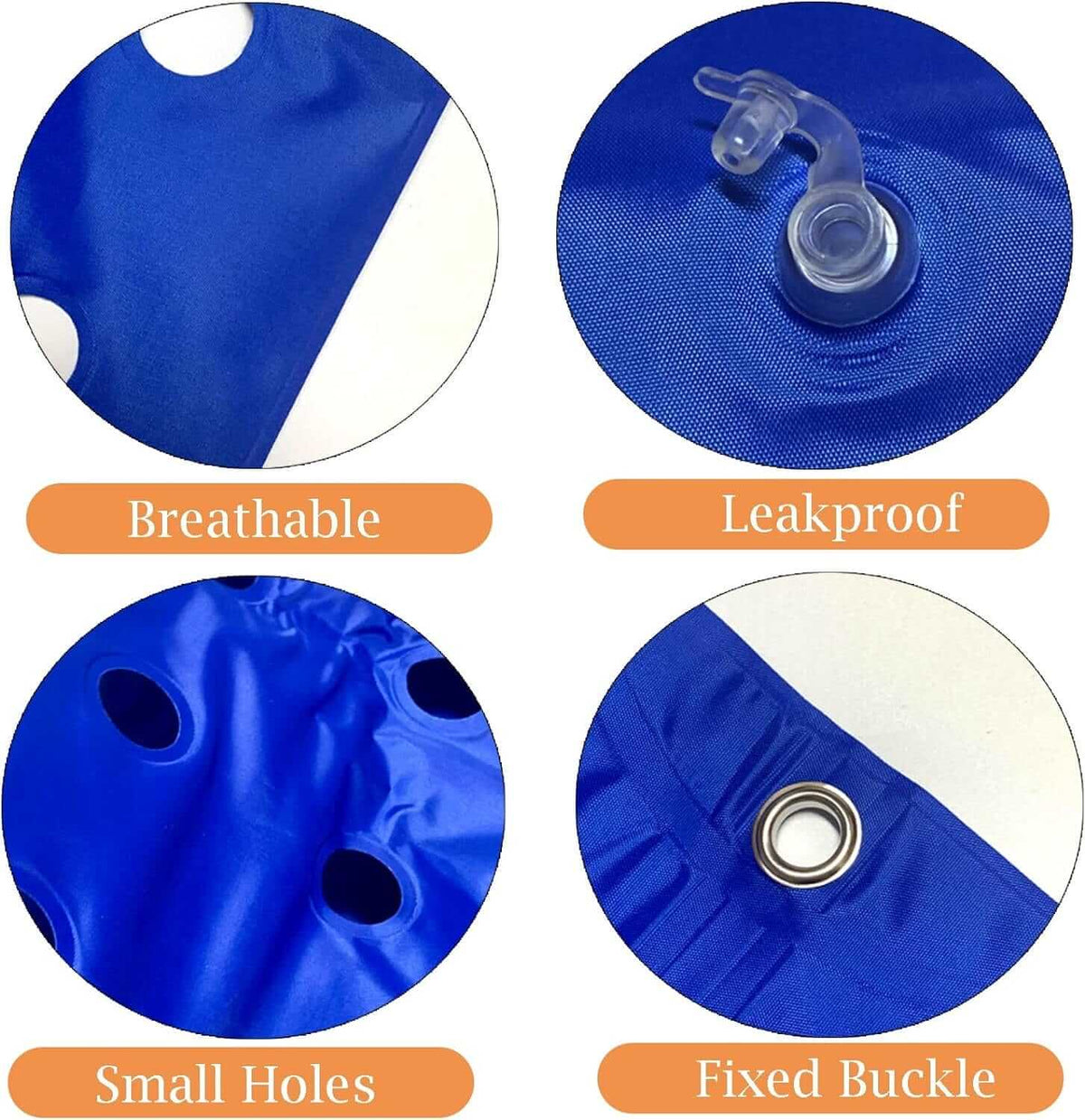 Bedridden - Cuscino Gonfiabile Antidecubito per Sedia a Rotelle Con Schienale Completo per Anziani Disabili, Portatile ausilio per disabili