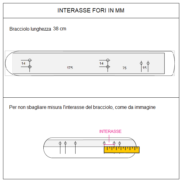 Bracciolo in poliuretano fissaggio piatto largo 07033006 ausilio per disabili