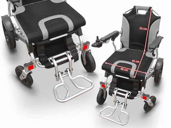 Carrozzina elettrica pieghevole EASY PLUS ULTRALIGHT ausilio per disabili