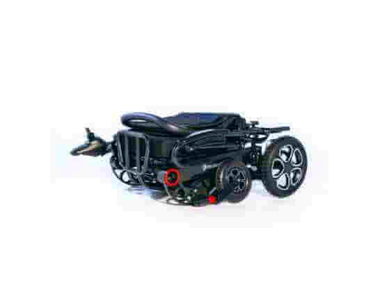 Carrozzina elettrica pieghevole MedicalPro S600 ausilio per disabili