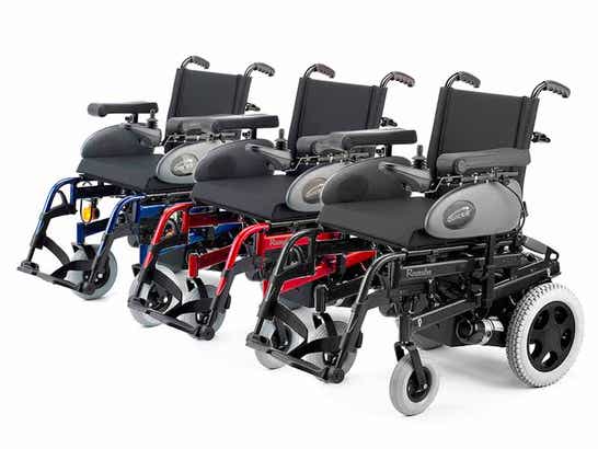 Carrozzina elettronica RUMBA di SUNRISE MEDICAL ausilio per disabili