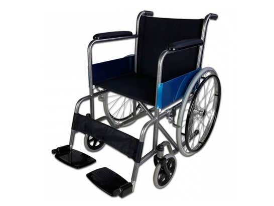 Carrozzina pieghevole Júcar con ruote grandi, ortopedica, leggera (Clinicalfy) ausilio per disabili