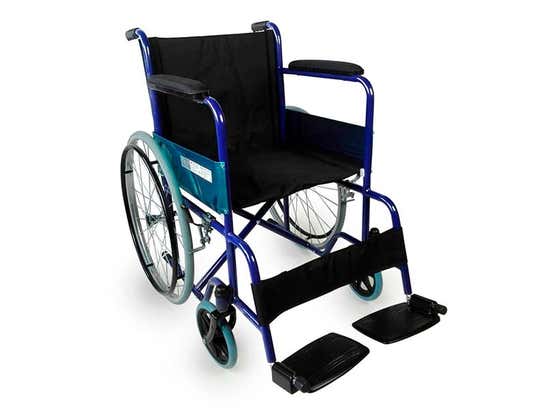 Carrozzina pieghevole Júcar con ruote grandi, ortopedica, leggera (Clinicalfy) ausilio per disabili