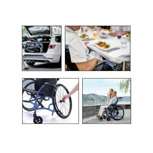Carrozzina pieghevole StrongbackMobility Allmobility ausilio per disabili