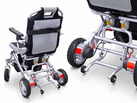 Carrozzina pieghevole elettrica PRO ULTRALIGHT ausilio per disabili