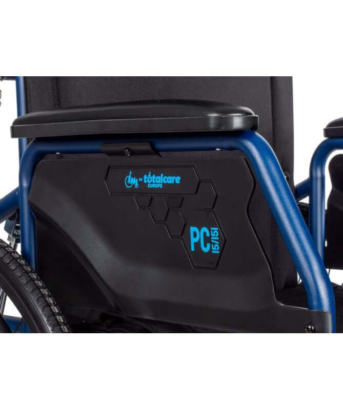 Carrozzina pieghevole in acciaio con schienale reclinabile PC-15/151 ausilio per disabili