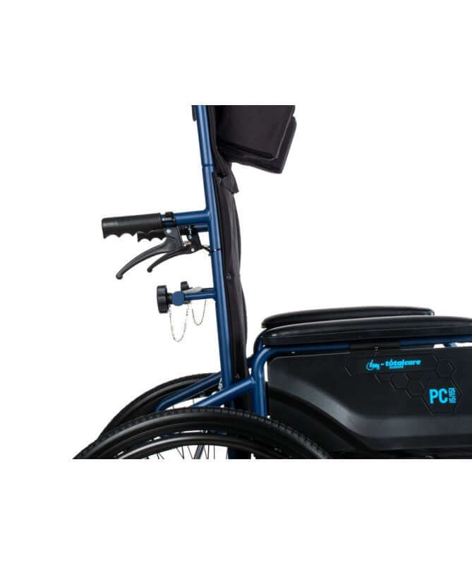Carrozzina pieghevole in acciaio con schienale reclinabile PC-15/151 ausilio per disabili