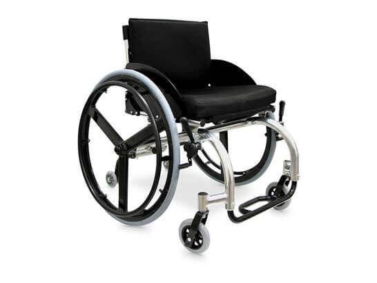 Carrozzina sportiva larghezza 46 ausilio per disabili