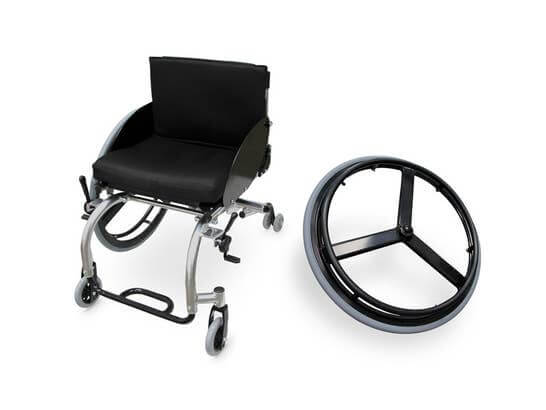 Carrozzina sportiva larghezza 46 ausilio per disabili