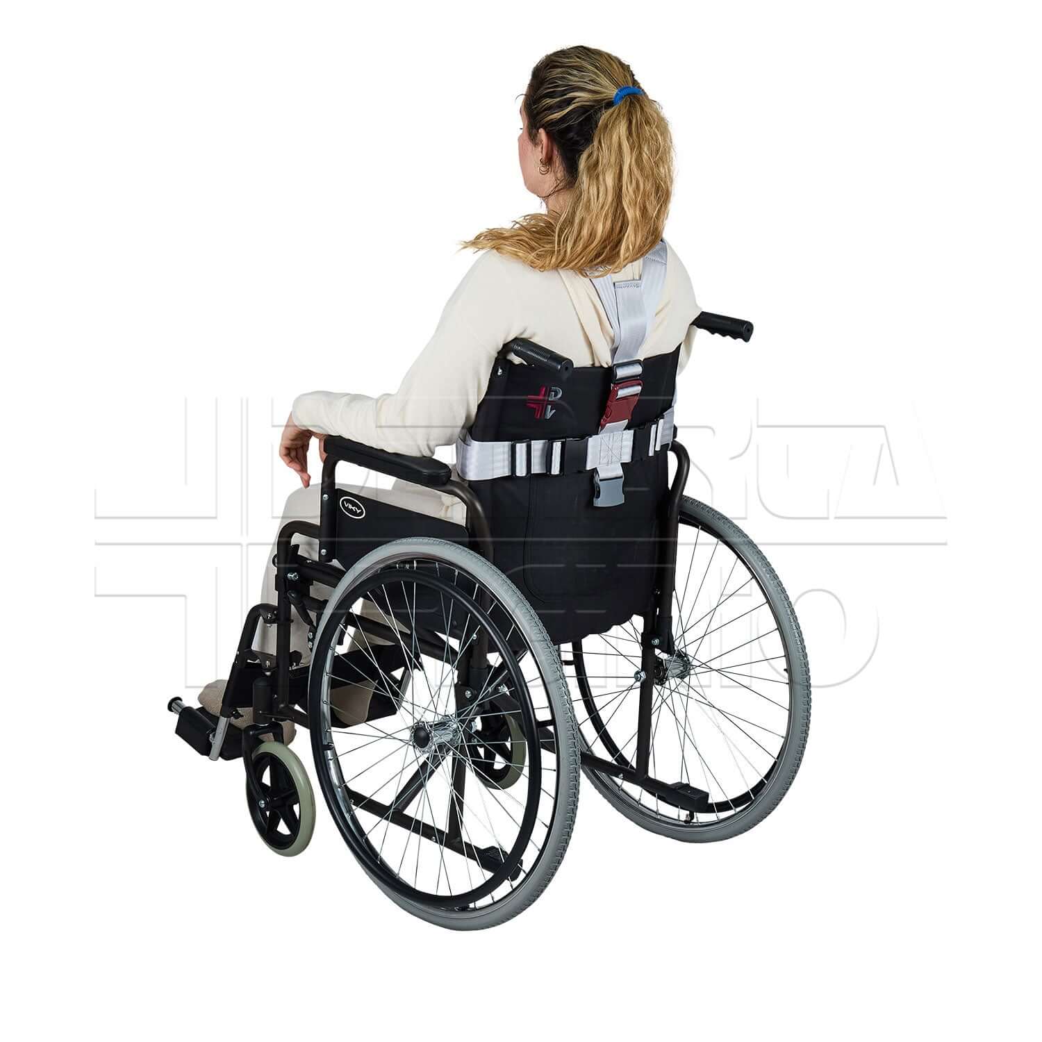 Cintura di Fissaggio Pettorale Imbottita e Traspirante ausilio per disabili