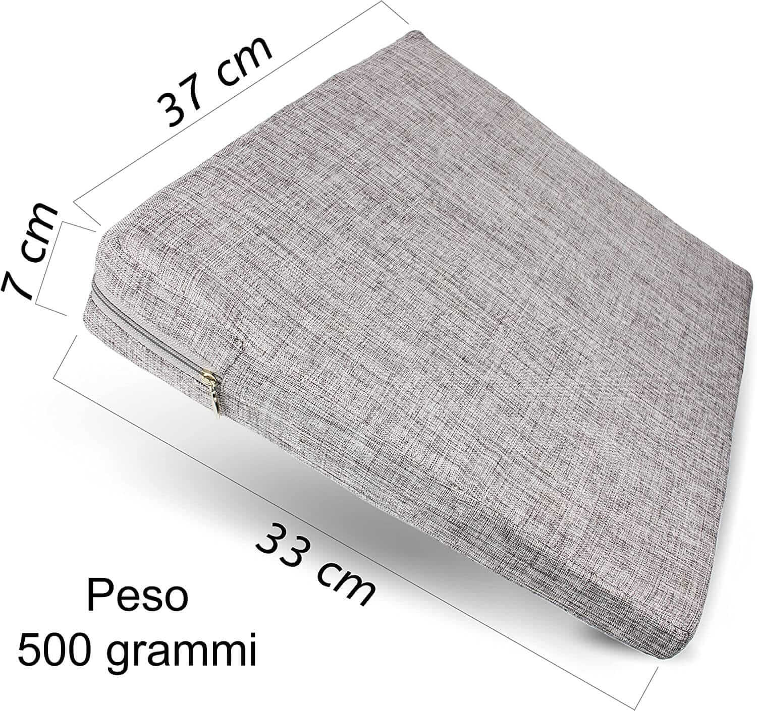 Comodo Cuscino a Cuneo - Cuscino Sedia Ufficio Con Rivestimento Antiscivolo E Borsa per Il Trasporto - Cuscino Sedia Da Ufficio, Cuscino Sedile Auto, Cuscino per Sedia Da Ufficio ausilio per disabili