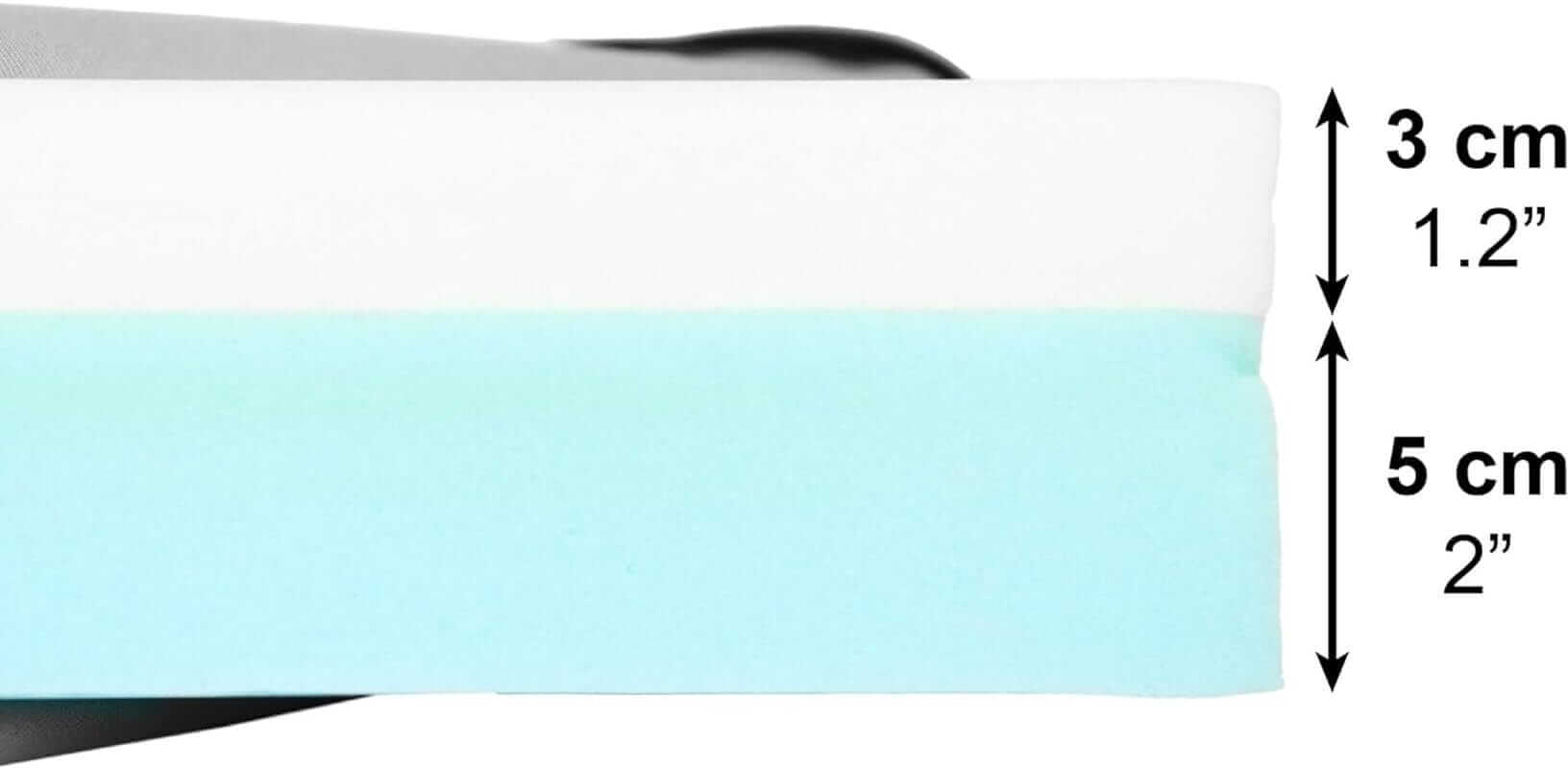 Cuscino Antidecubito (42X42X8 Cm), Cuscino Memory Foam, Cuscino Antidecubito per Sedia a Rotelle ausilio per disabili