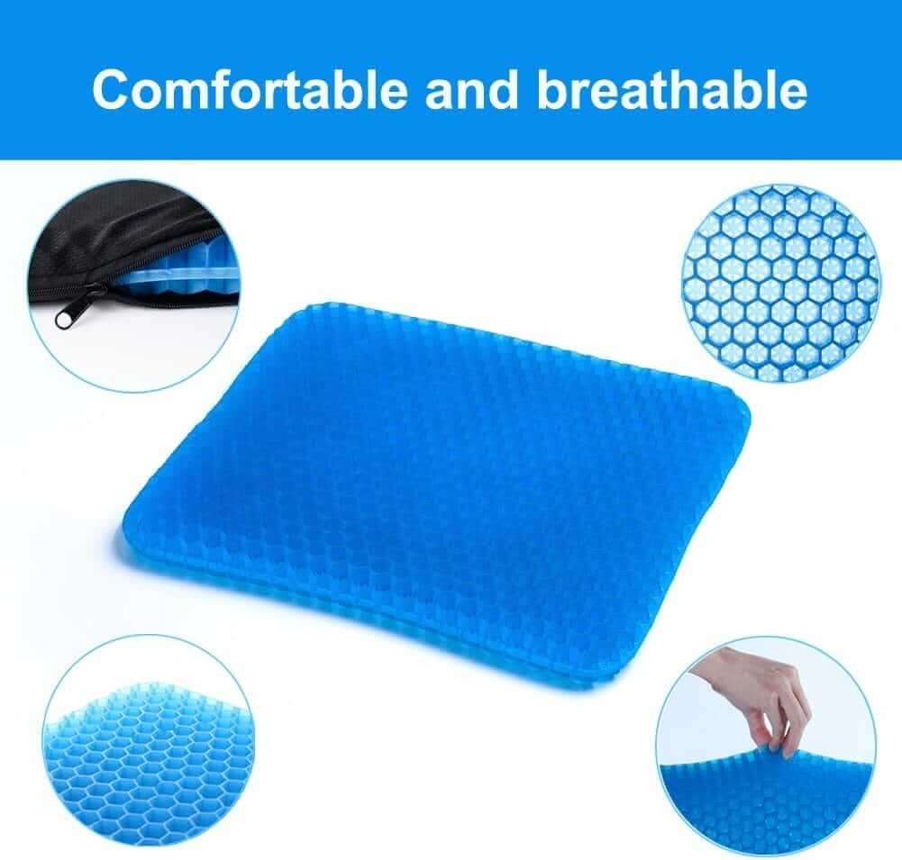 Cuscino Multifunzionale in Gel, Fresco E Traspirante, Cuscino Elastico per Il Sostegno Del Sedile, per Alleviare L'Affaticamento Dell'Anca ausilio per disabili