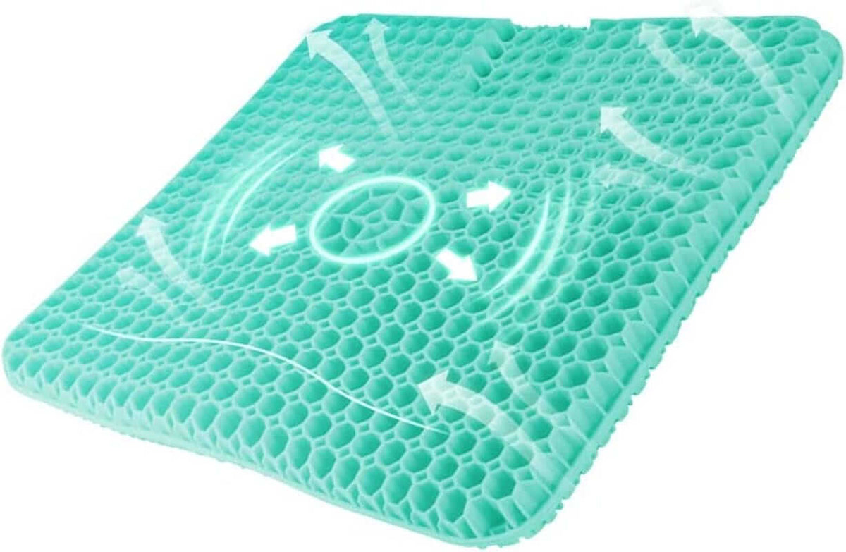 Cuscino Multifunzionale in Gel, Fresco E Traspirante, Cuscino Elastico per Il Sostegno Del Sedile, per Alleviare L'Affaticamento Dell'Anca ausilio per disabili
