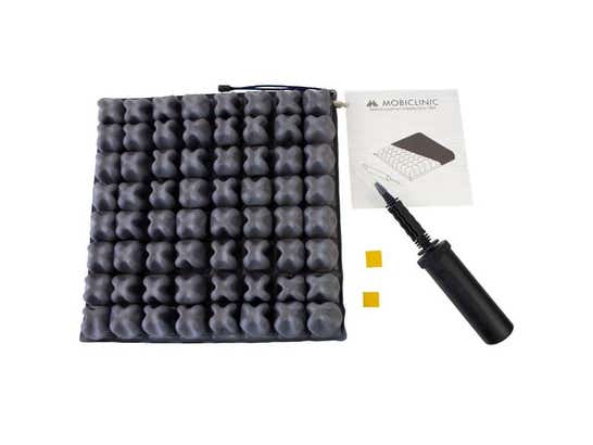Cuscino antidecubito de aire Q-AIR 40x40x6 cm con funda y bomba ausilio per disabili