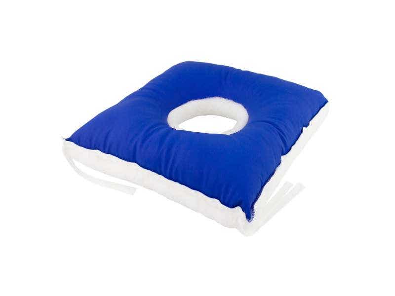 Cuscino antidecubito quadrato con foro ausilio per disabili