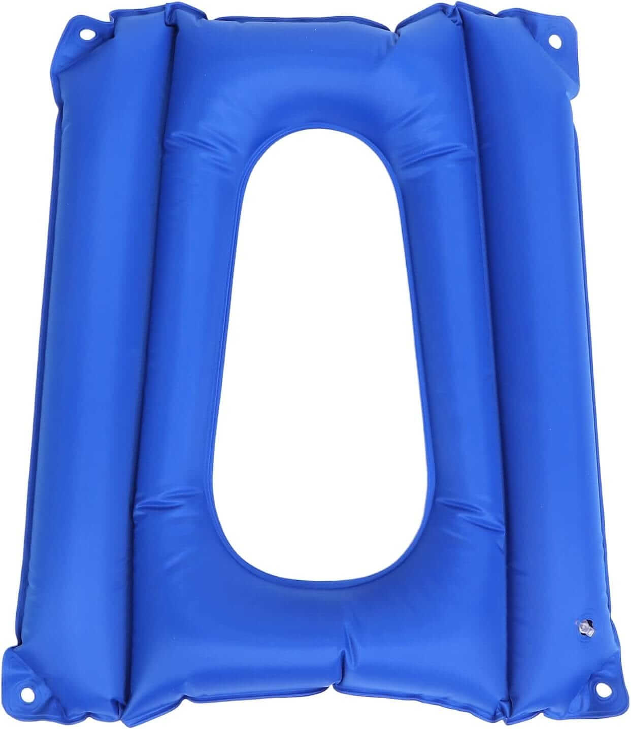 Cuscino per Sedile Gonfiabile Con Foro Cuscino per Sedia Antidecubito per Sedia a Rotelle Cuscino per Sedile Ad Aria Confortevole Cuscino per Sedia WC Pieghevole Con Pompa Blu ausilio per disabili