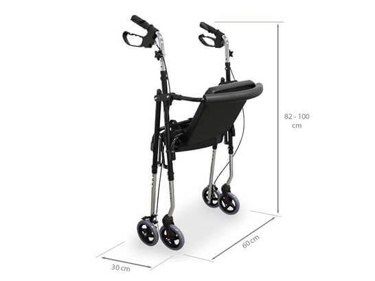 Deambulatore Wellcore con freni ausilio per disabili