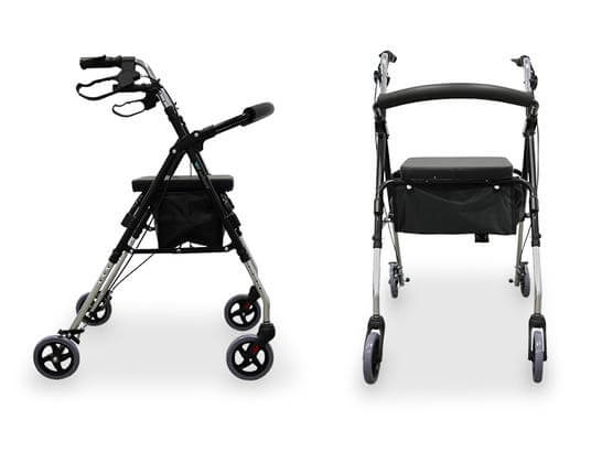 Deambulatore Wellcore con freni ausilio per disabili