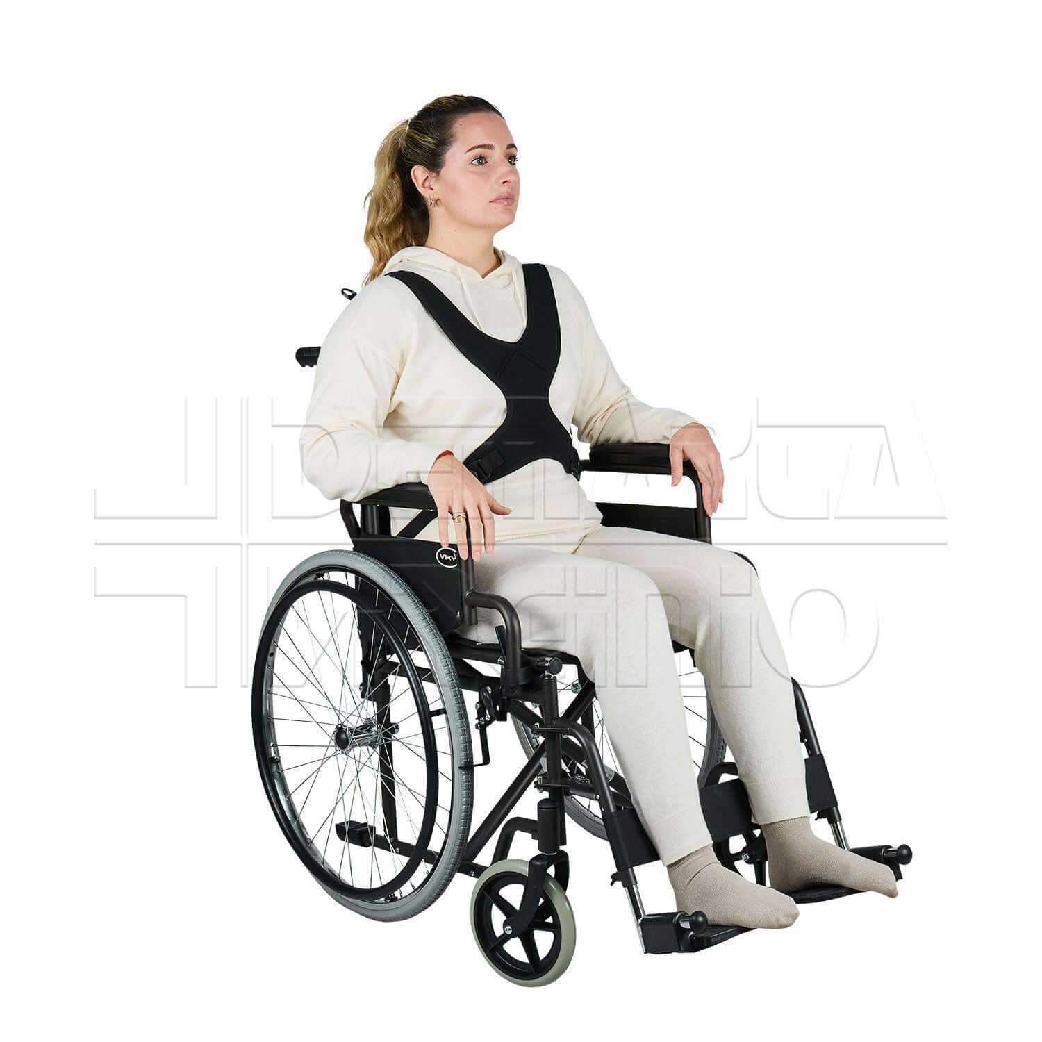 Fissaggio Toracico a ' X ' Senza Zip ausilio per disabili