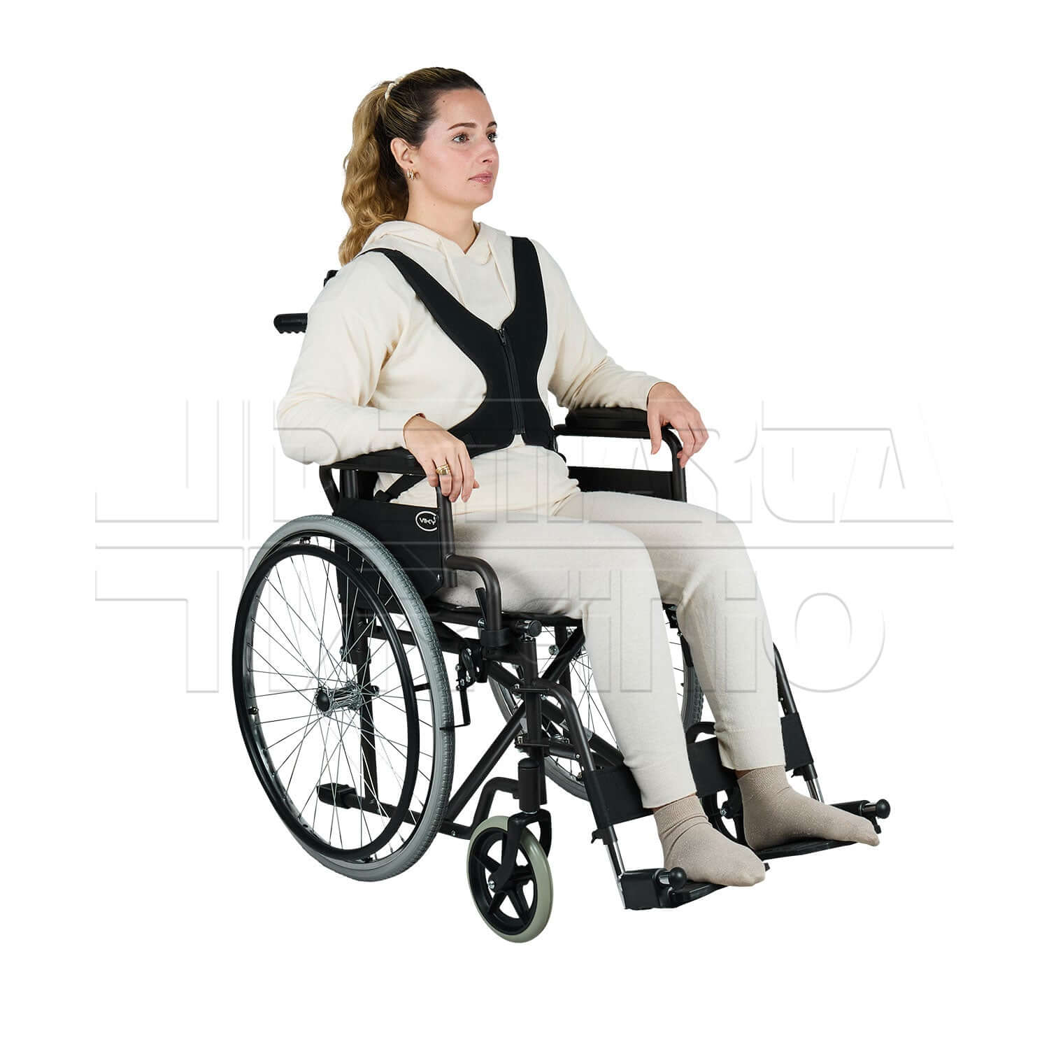 Fissaggio Toracico a ' X ' con Zip Frontale ausilio per disabili