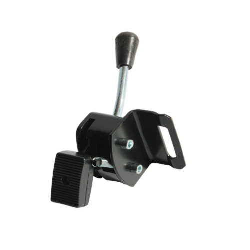 Freno per carrozzina con piastra ausilio per disabili