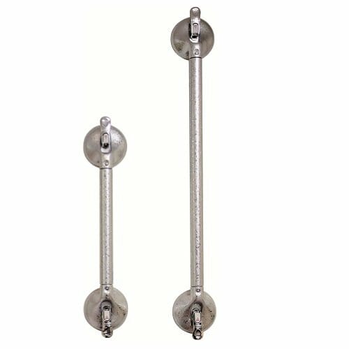 Maniglioni a ventosa con lunghezza fissa Chrom Look ausilio per disabili