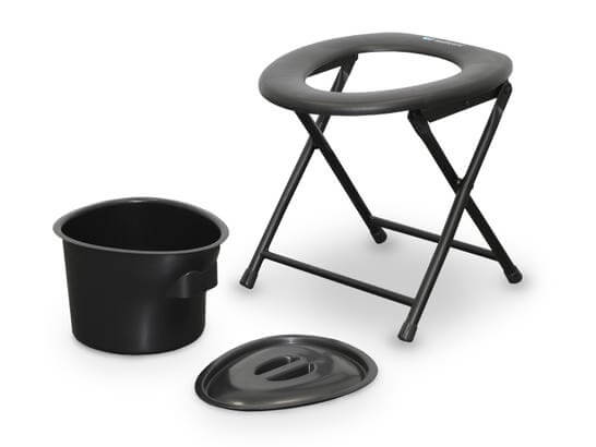 Poltrona per toelettatura Wellcore con cassettiera ausilio per disabili