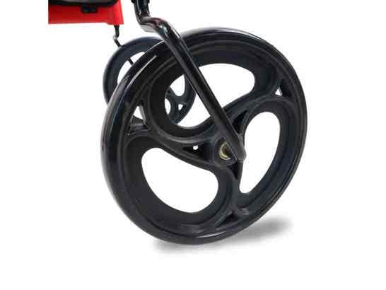 Rollator Invicto X1 con 4 Ruote, Sedile e Cesta di Trasporto
