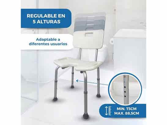 Sedia da bagno regolabile con schienale Marisma Mobiclinic