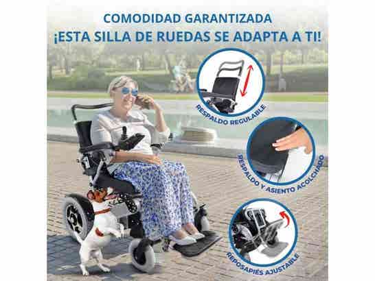 Sedia a rotelle elettrica Troya Plus 2*24V10Ah, pieghevole 24.8 kg