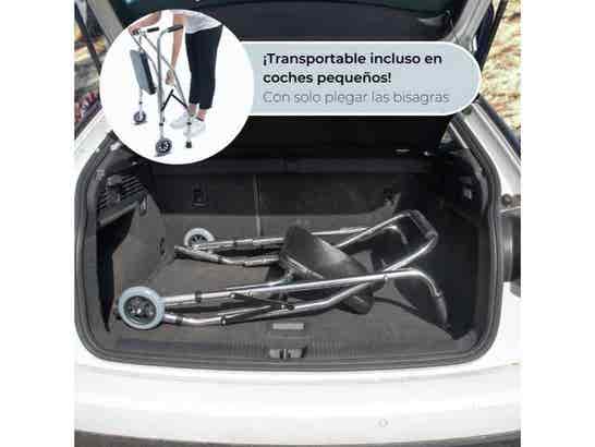 Rollator ortopedico Compostela con 2 ruote, plegabile e regolabile ausilio per disabili