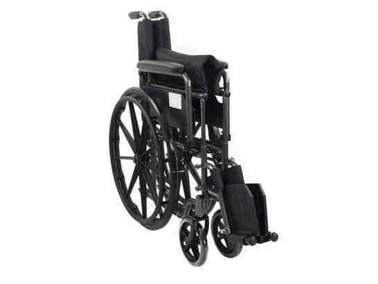 Sedia a rotelle S220 Sevilla in acciaio con ruote grandi, 110 kg