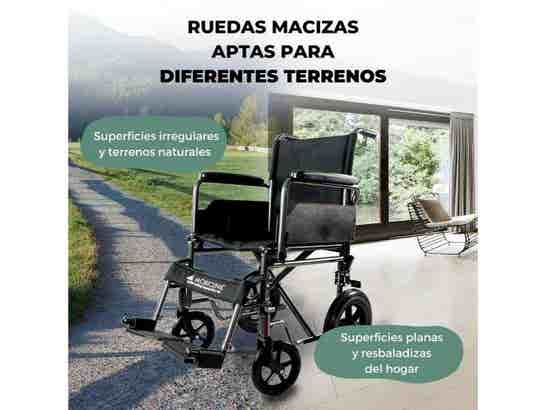 Sedia a rotelle S230 Sevilla in acciaio, ruote piccole, comfort e mobilità