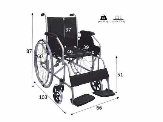 Sedia A Rotelle (Acciaio) MOVIS ausilio per disabili