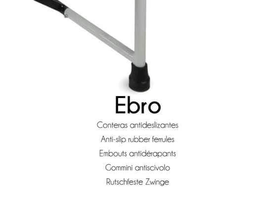 Sedia WC Pieghevole in Acciaio Mod. Ebro Bianco e Nero 100 kg ausilio per disabili