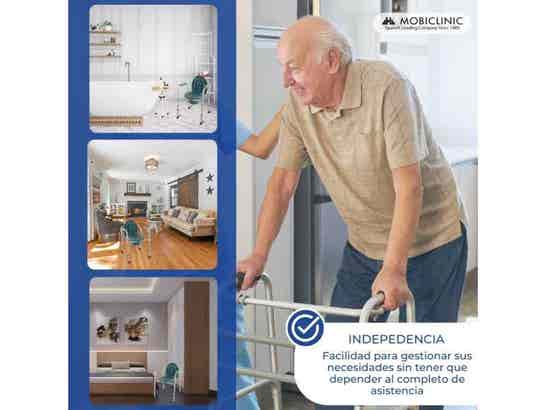 Sedia WC in acciaio regolabile senza ruote Mod. Arroyo bianca ausilio per disabili