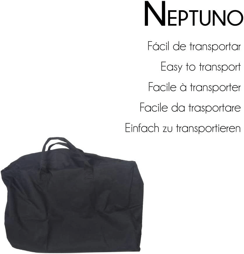 Sedia a Rotelle Da Transito, Neptuno, Alluminio, Pieghevole, Freno Sulle Maniglie ausilio per disabili