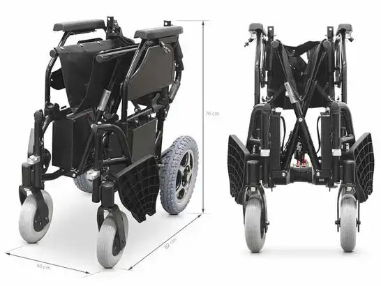 Easy Plus carrozzina elettrica pieghevole 120 kg con autonomia 20 km