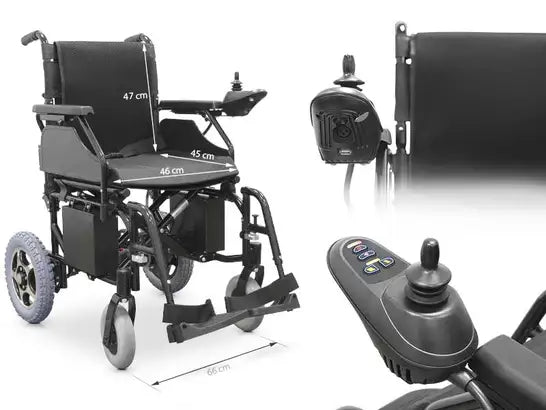 Easy Plus carrozzina elettrica pieghevole 120 kg con autonomia 20 km