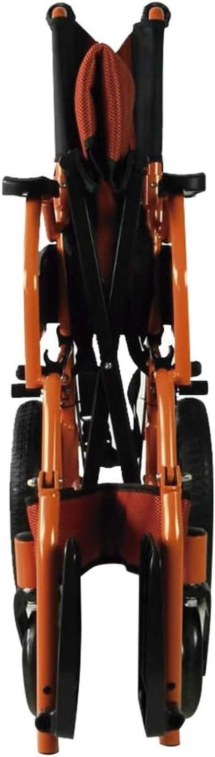 Sedia a Rotelle, Pieghevole, Leggera, Schienale Pieghevole, Alluminio ausilio per disabili