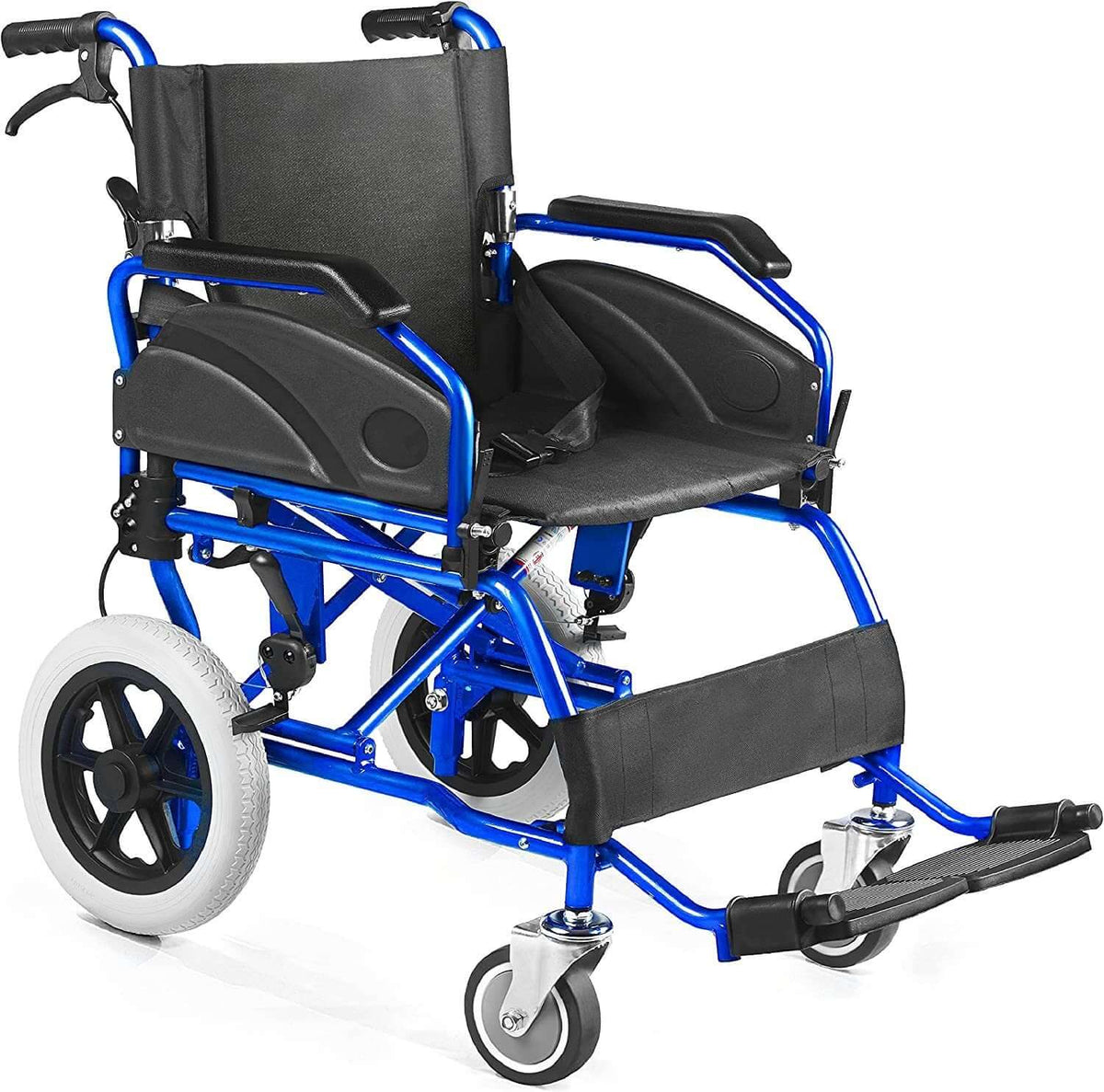 Sedia a Rotelle Pieghevole Super-Leggera Da Transito in Alluminio ausilio per disabili