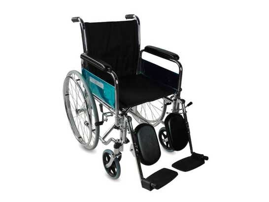 Sedia a rotelle Partenone con elevazione gambe fino a 100kg ausilio per disabili