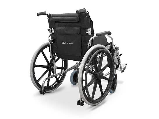 Sedia a rotelle con larghezza speciale 56 cm. Acciaio ausilio per disabili