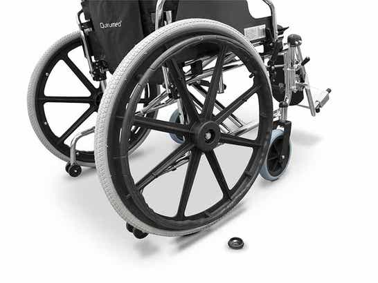 Sedia a rotelle con larghezza speciale 56 cm. Acciaio ausilio per disabili