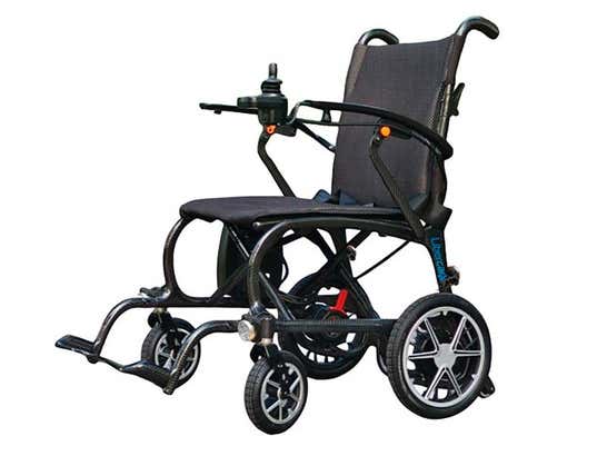 Sedia a rotelle elettrica pieghevole in fibra di carbonio Libercar Nova ausilio per disabili